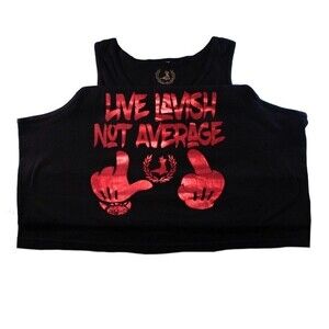Men’s Live Lavish Black Tank Top 2XL
